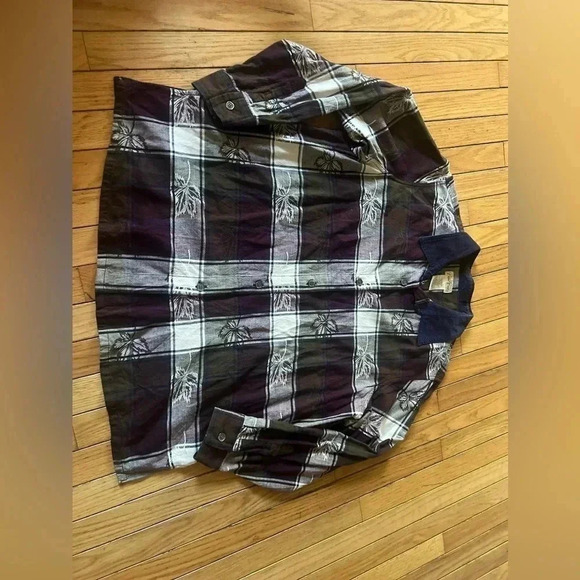 bobbie brooks button up shirt Women’s 18/20 Embroidered Leaves Dark Academia - Picture 1 of 7